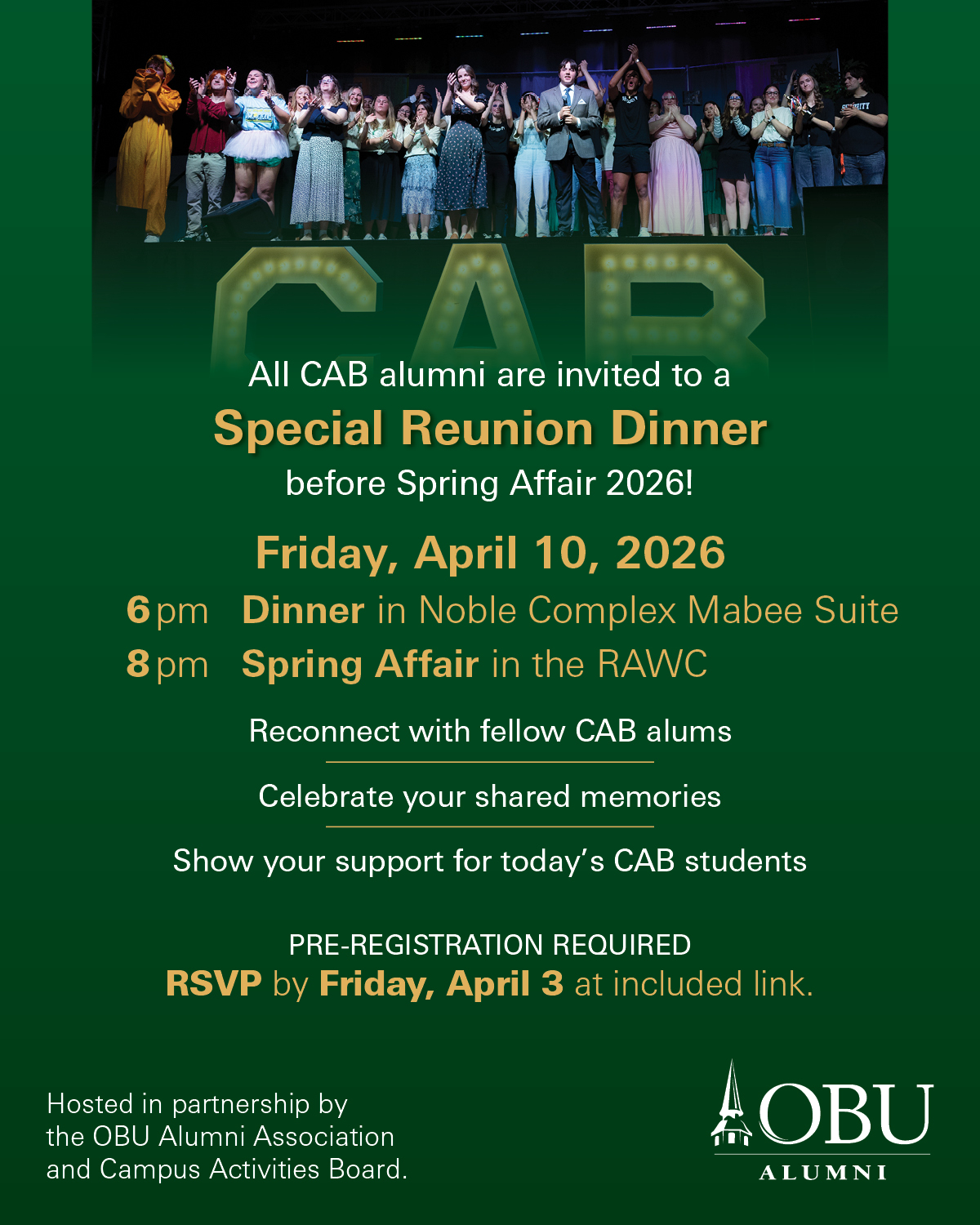 CAB alumni dinner