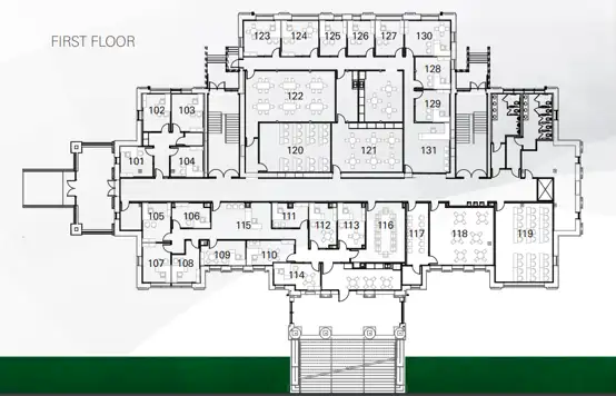 Shawnee Hall First Floor Layout