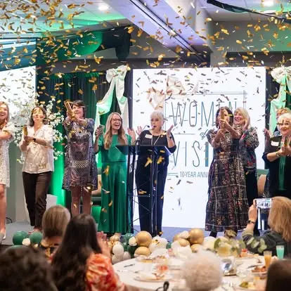 women under tent at women of vision