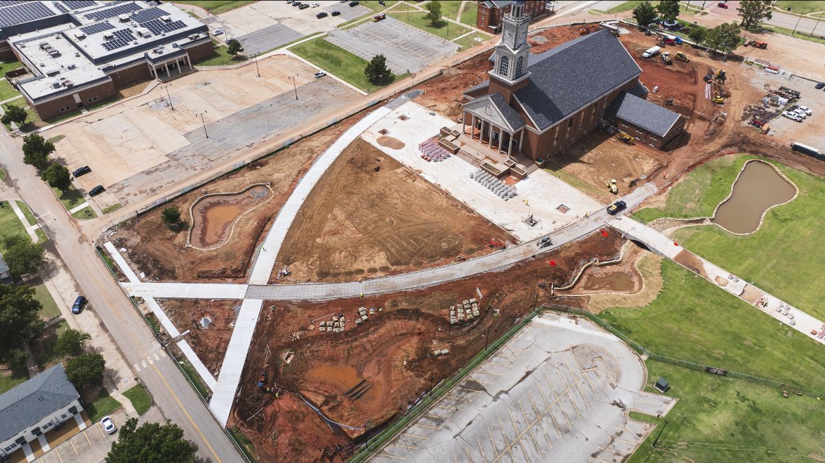 Raley Chapel, Aerial View