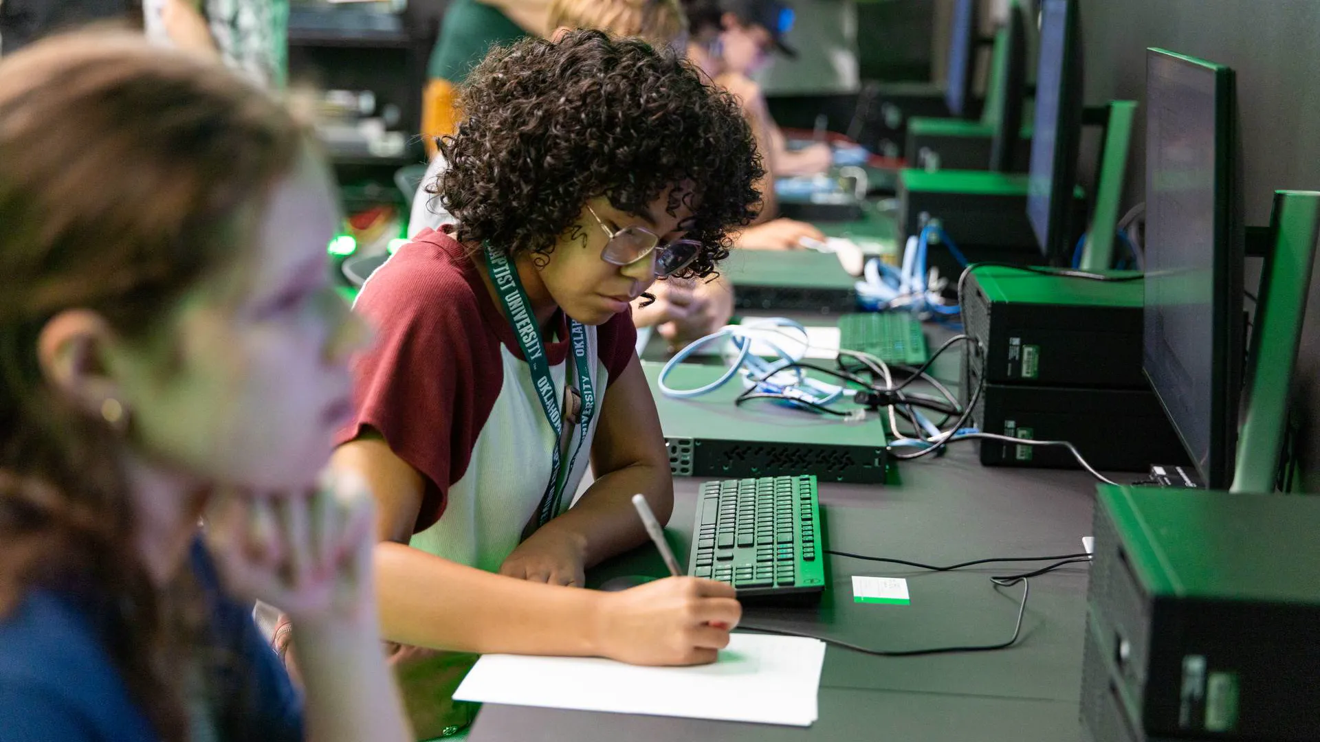 Several hundred students participated in Oklahoma Baptist University’s STEM DAY on Tuesday, Sept. 22, on Bison Hill.
